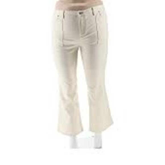NWT LIZ CLAIBORNE JACKIE BOOT CUT JEAN 20P VANILLA - Picture 1 of 11